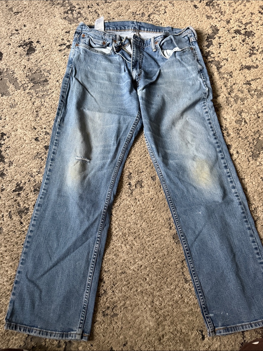 Levi's Men's Faded Light Blue Straight Jeans